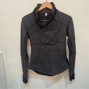 Lululemon Athletica Dark Gray Knit Top